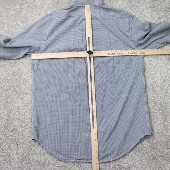 Five Four Poggy The Man Shirt Mens Medium Black/White 100% Cotton Long Sleeve - Picture 11 of 14